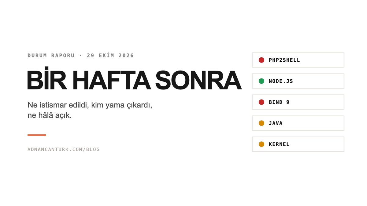Ekim 2026 açıkları bir hafta sonra: durum raporu