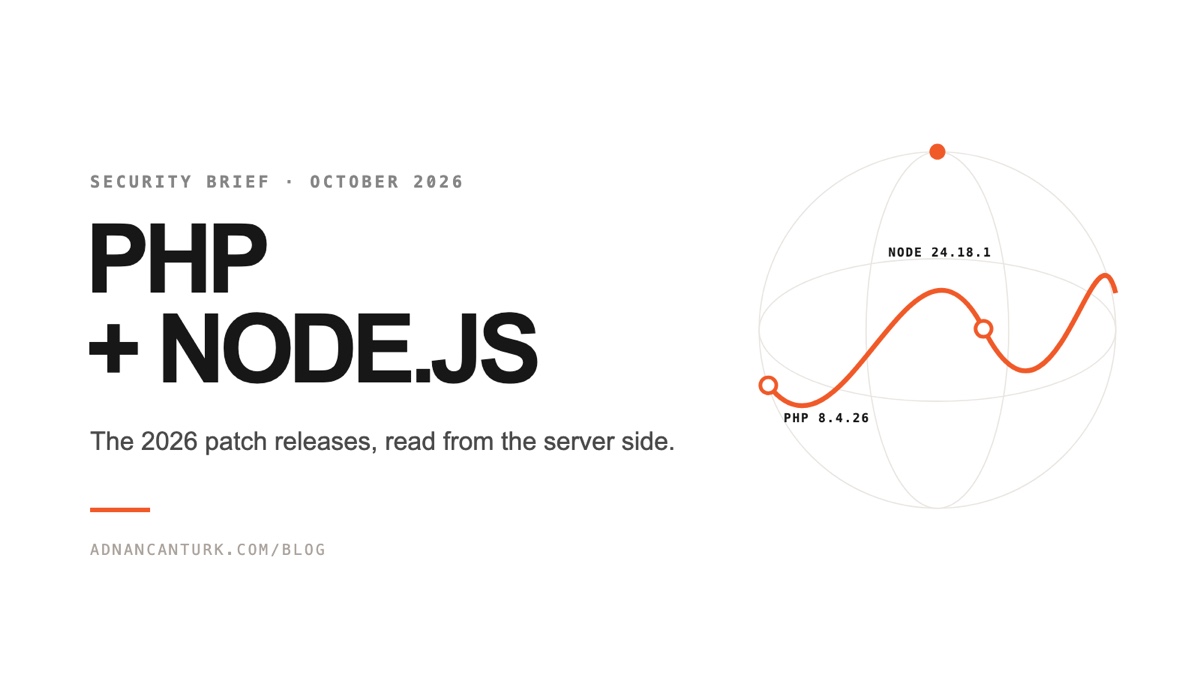 PHP and Node.js security releases 2026: what to do on your servers